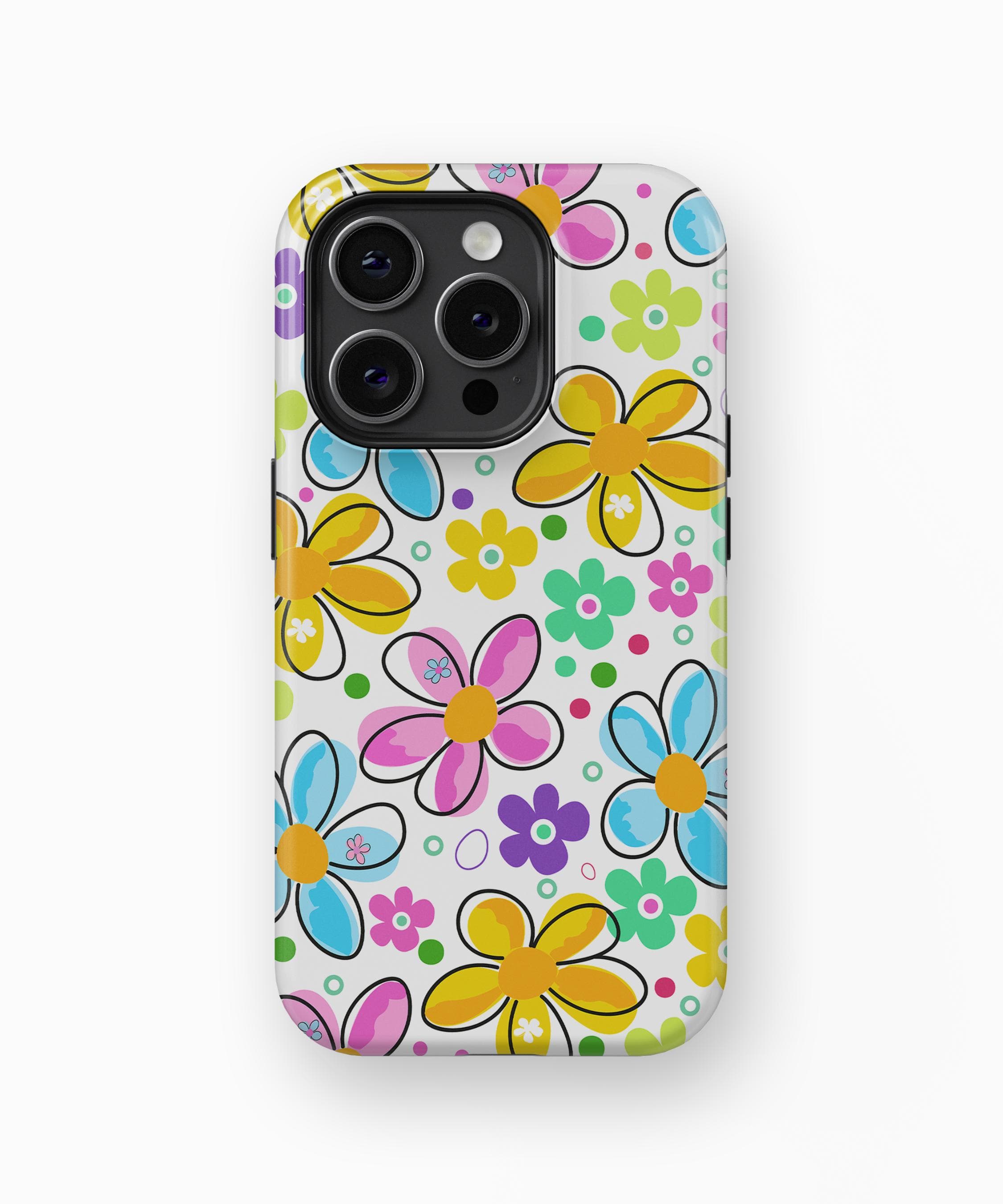 iPhone Case Colorful Doodle Spring