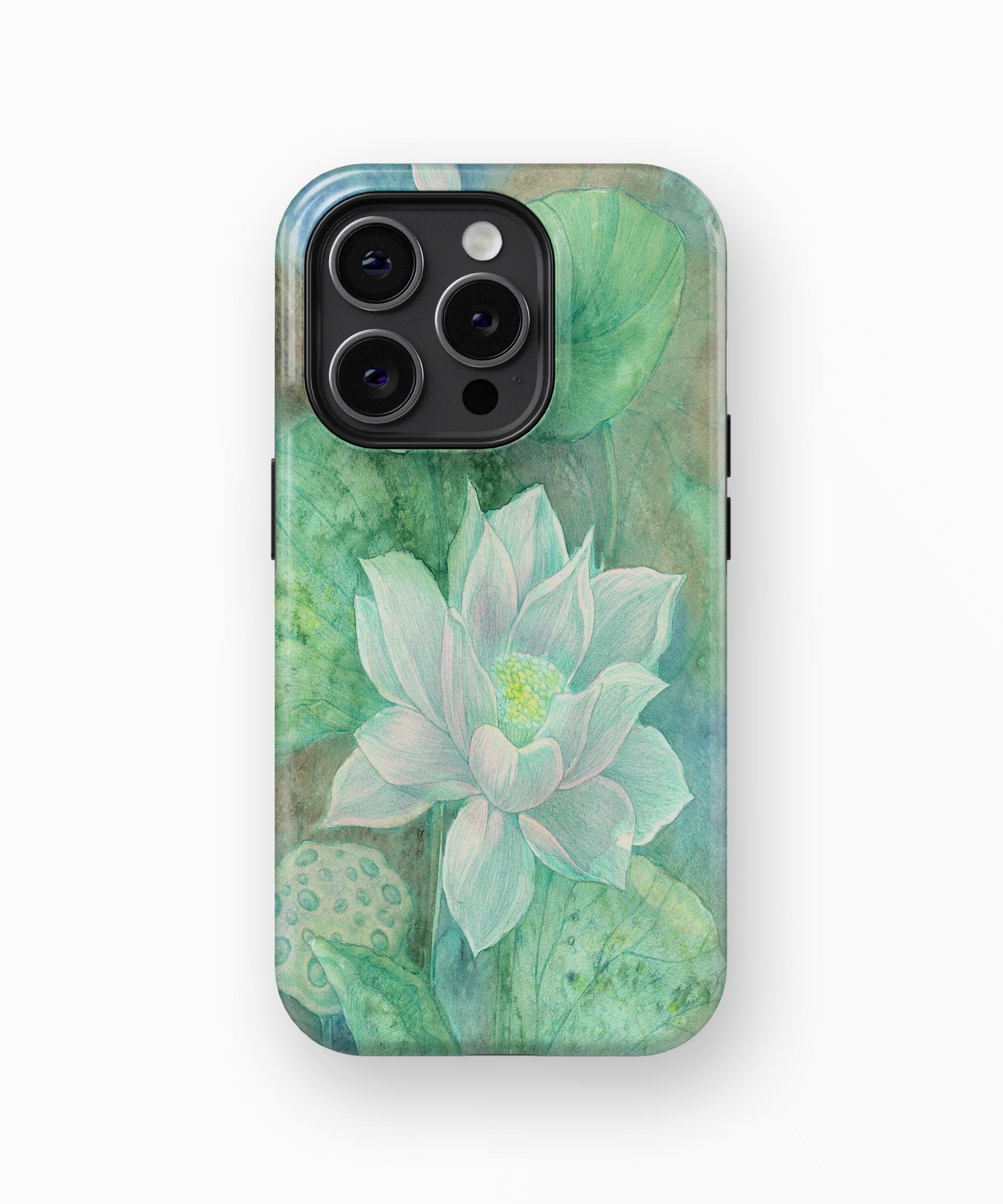 iPhone Case Green Lotus