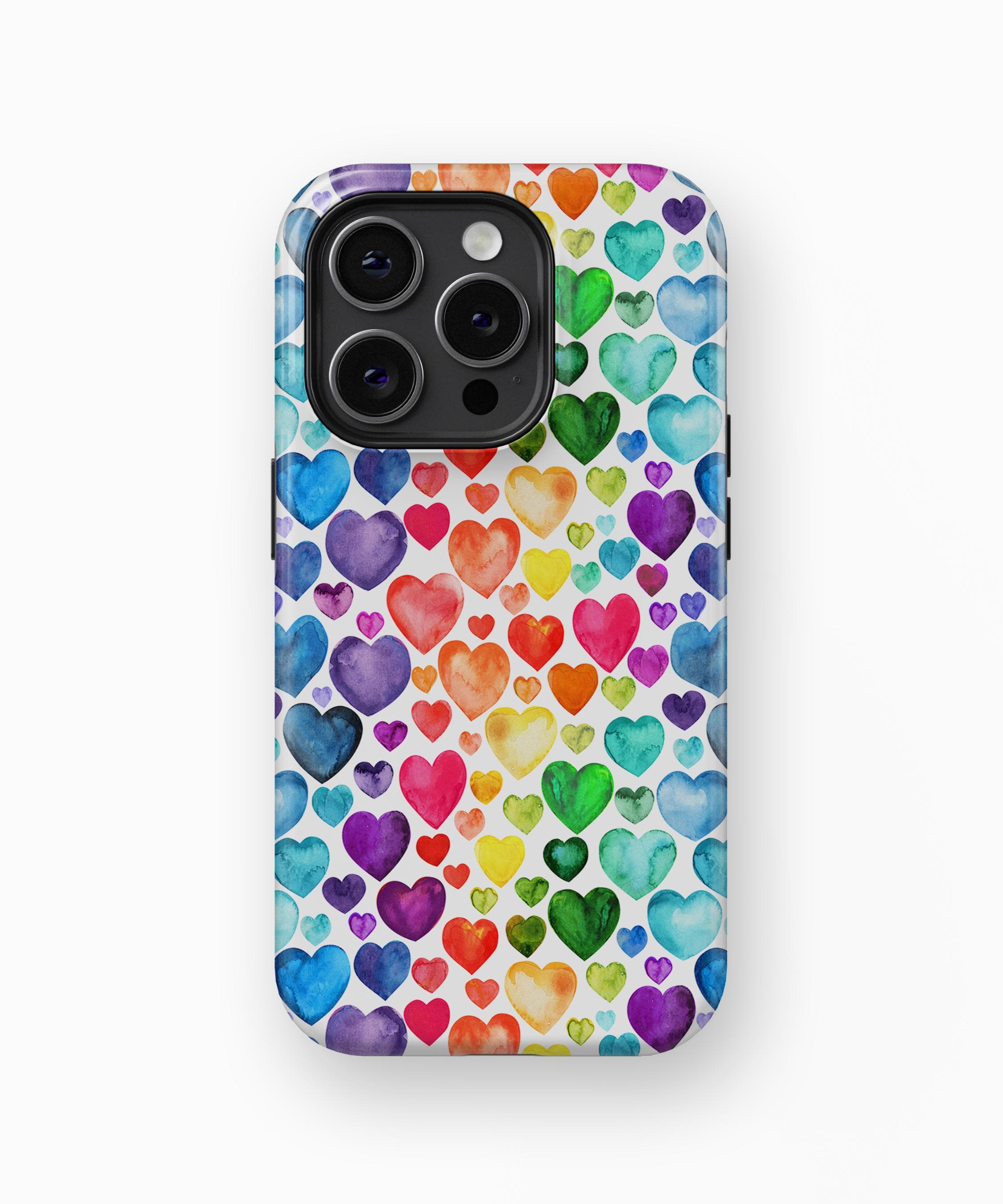 iPhone Case Watercolor Hearts