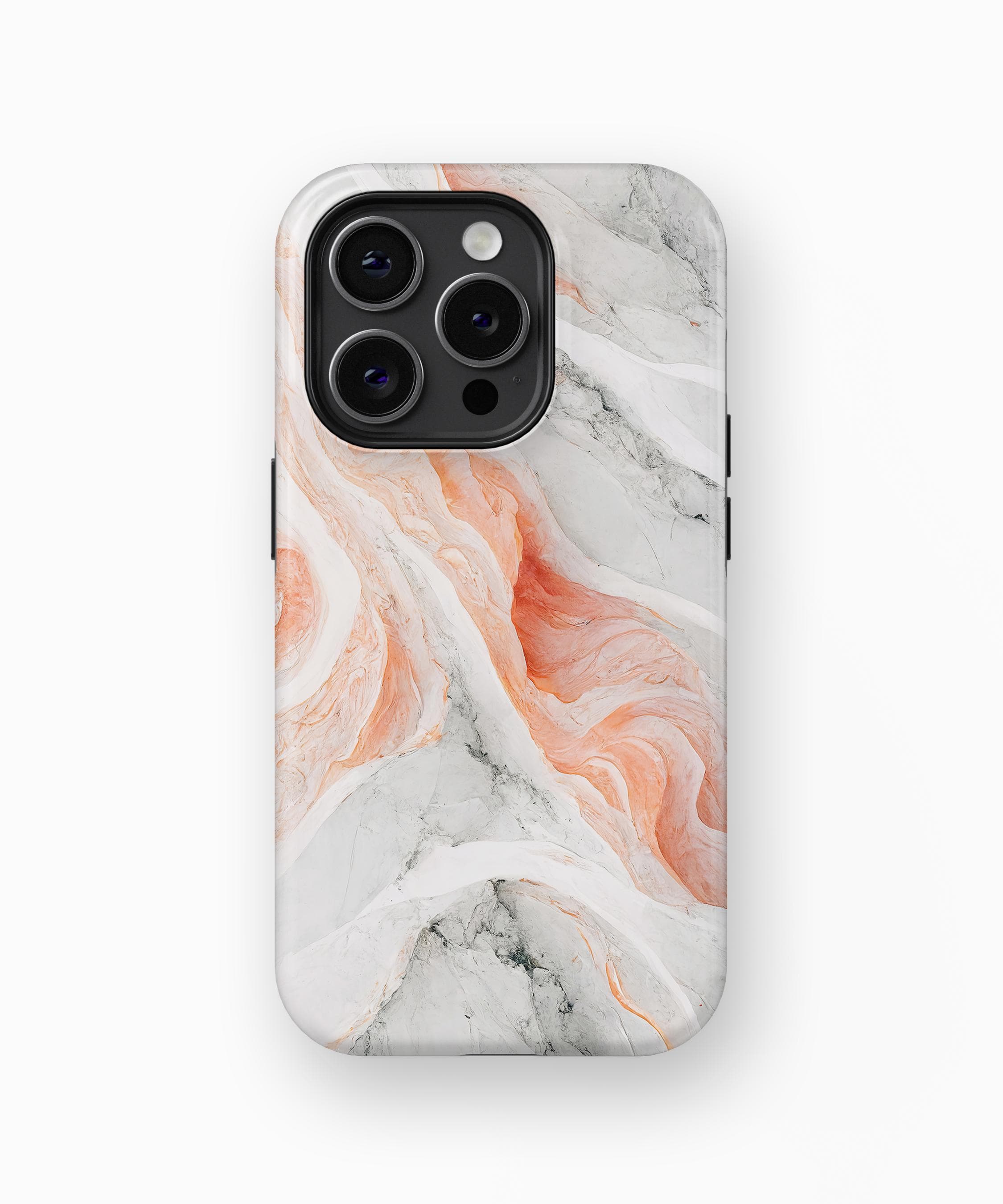 Orange Marble iPhone Case