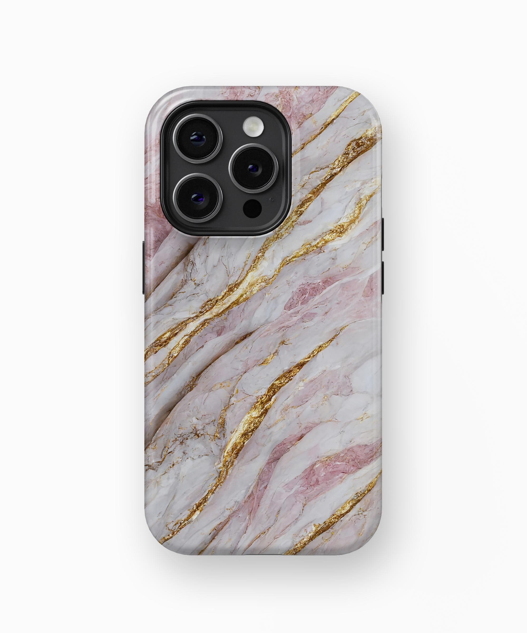 Pink Gold Marble iPhone Case