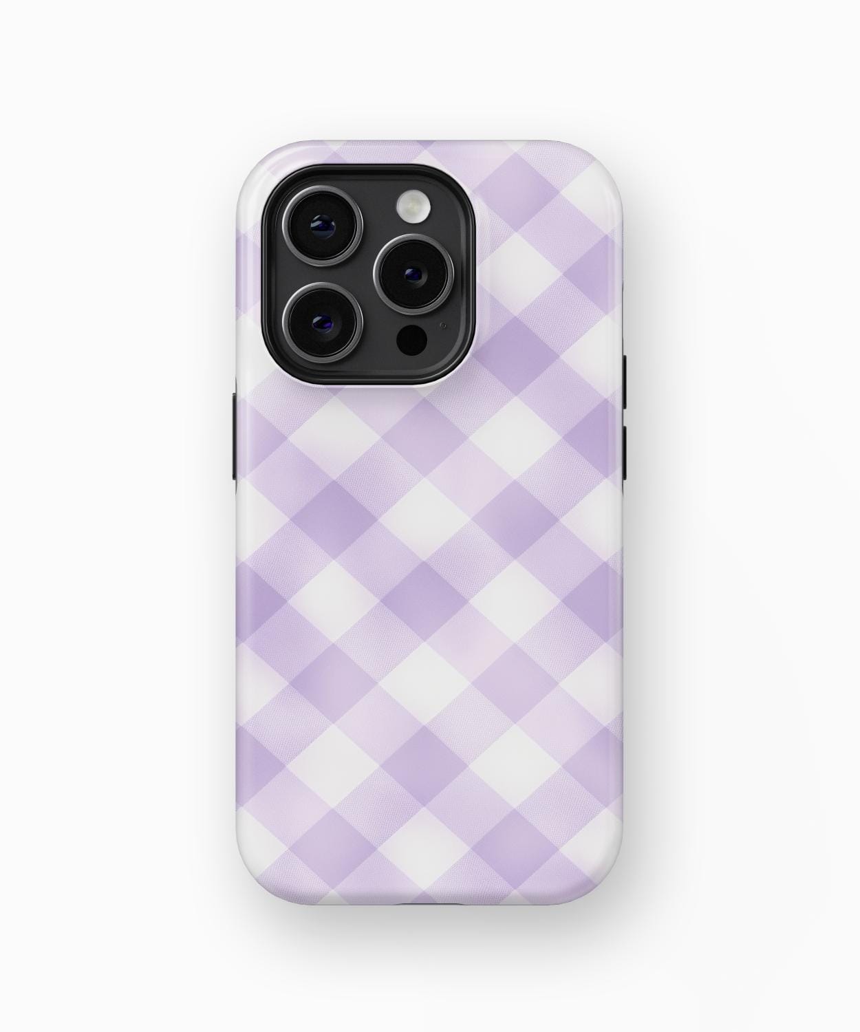 Purple Gingham iPhone Case