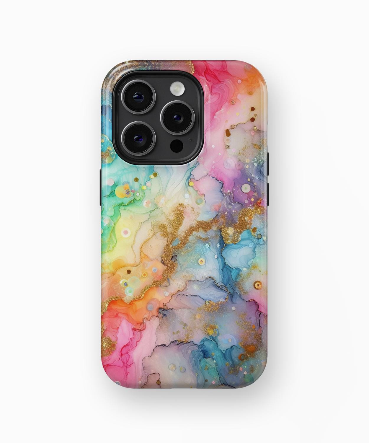 Rainbow Alcohol Ink iPhone Case