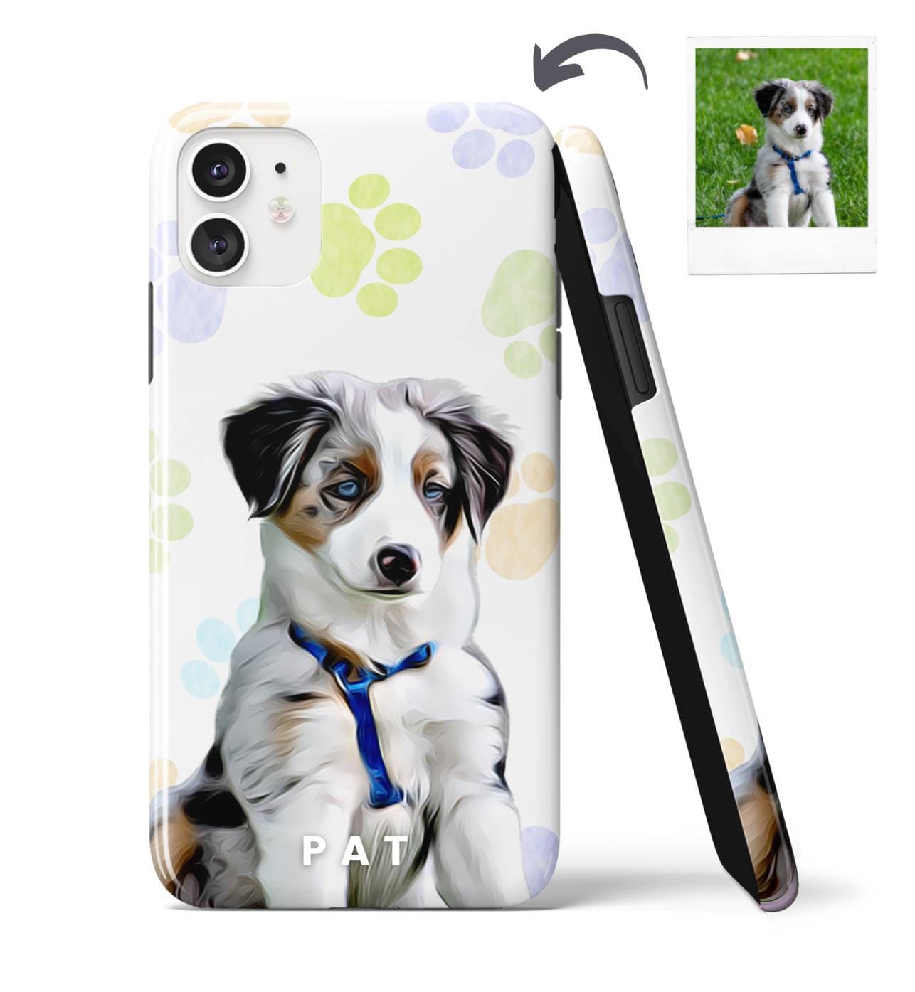 Custom Dog Phone Case - Paws