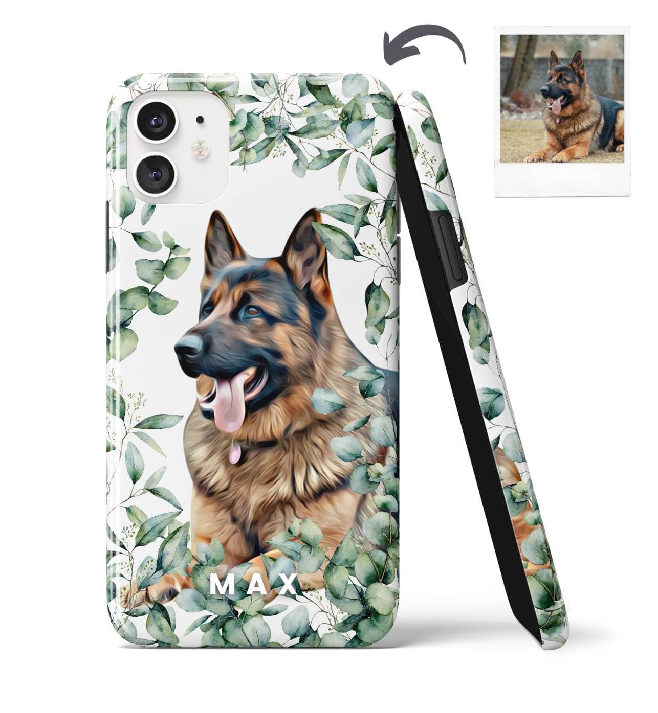 Custom Pet iPhone Case - Eucalyptus