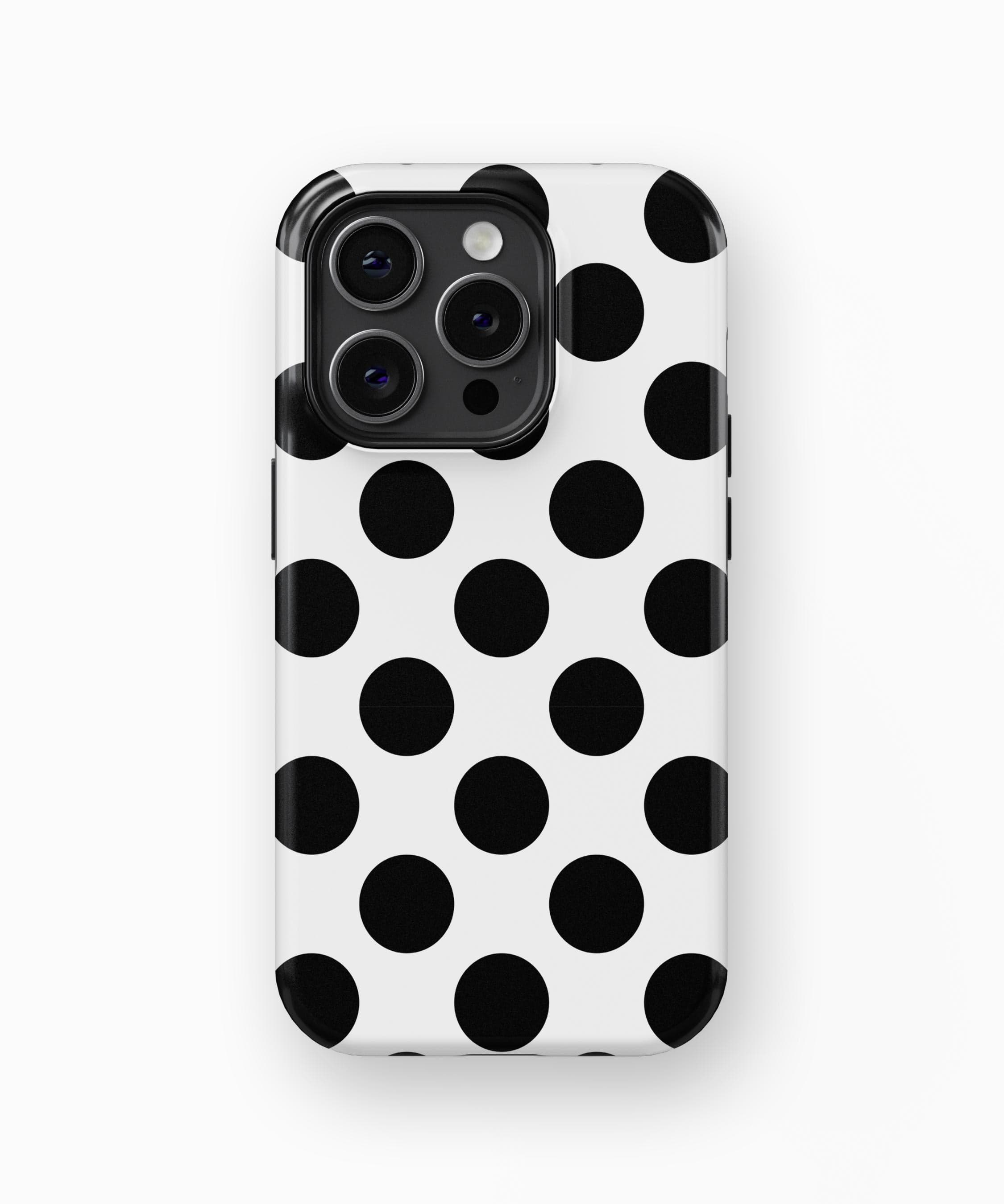 Black Polka Dots iPhone Case