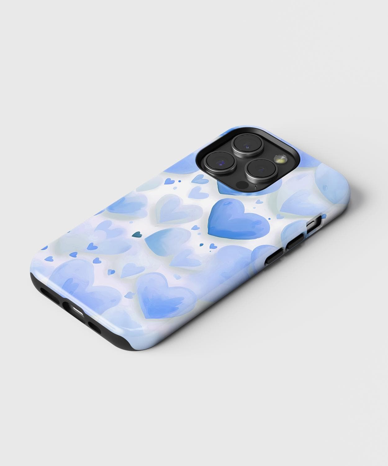 Blue Love Heart iPhone Case