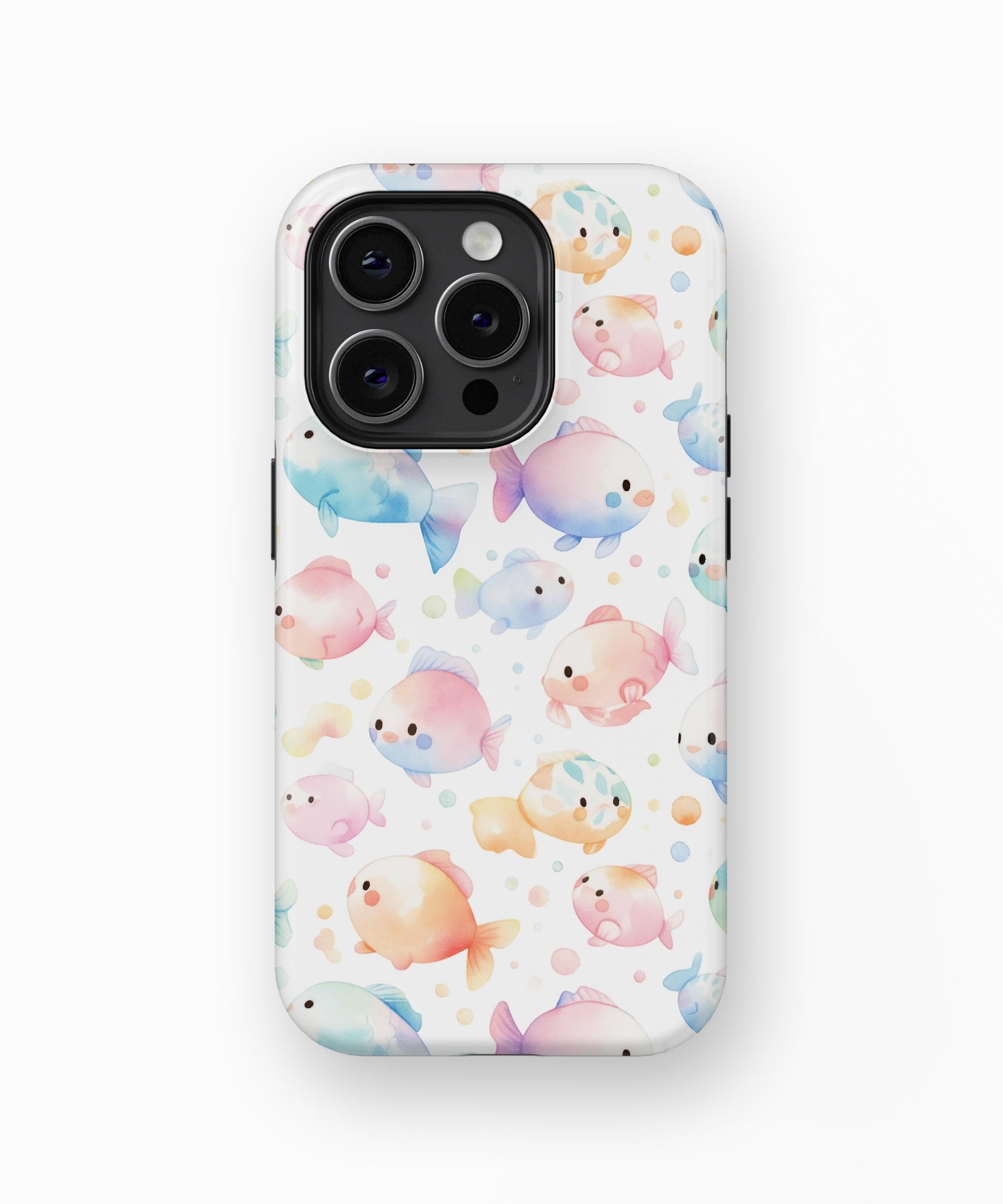 Colourful Pastel Fish iPhone Case