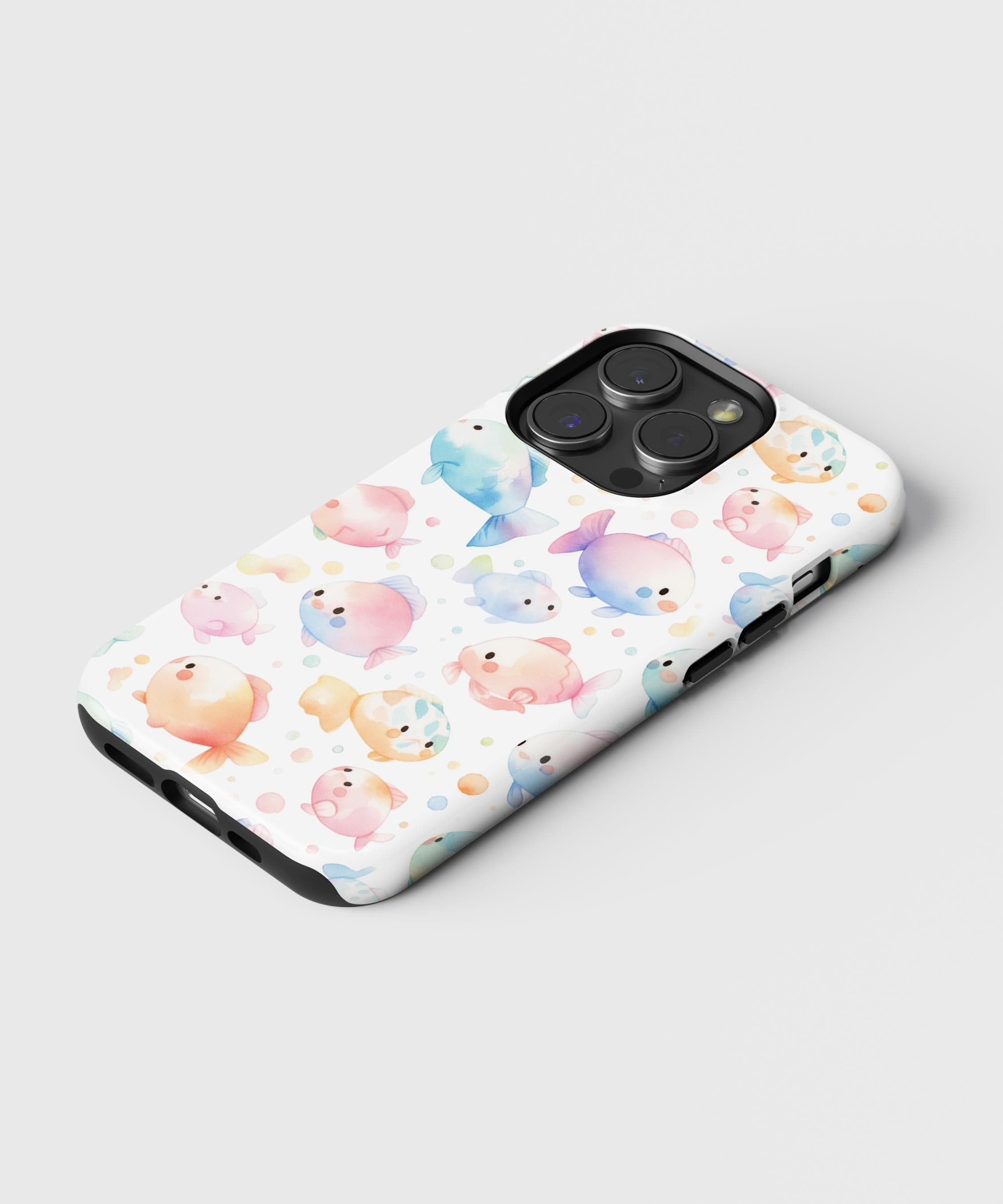 Colourful Pastel Fish iPhone Case