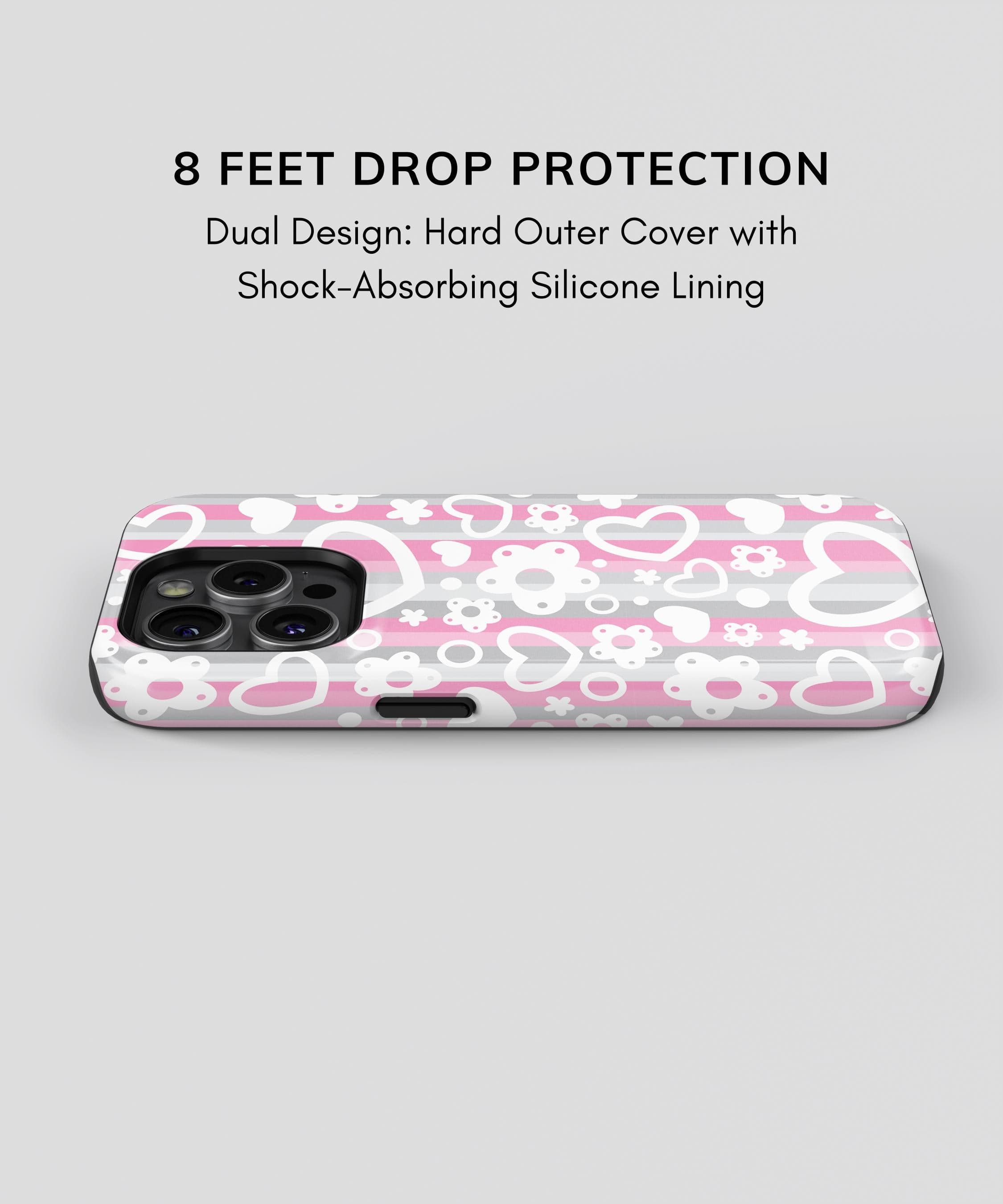 Cute Heart Flower iPhone Case