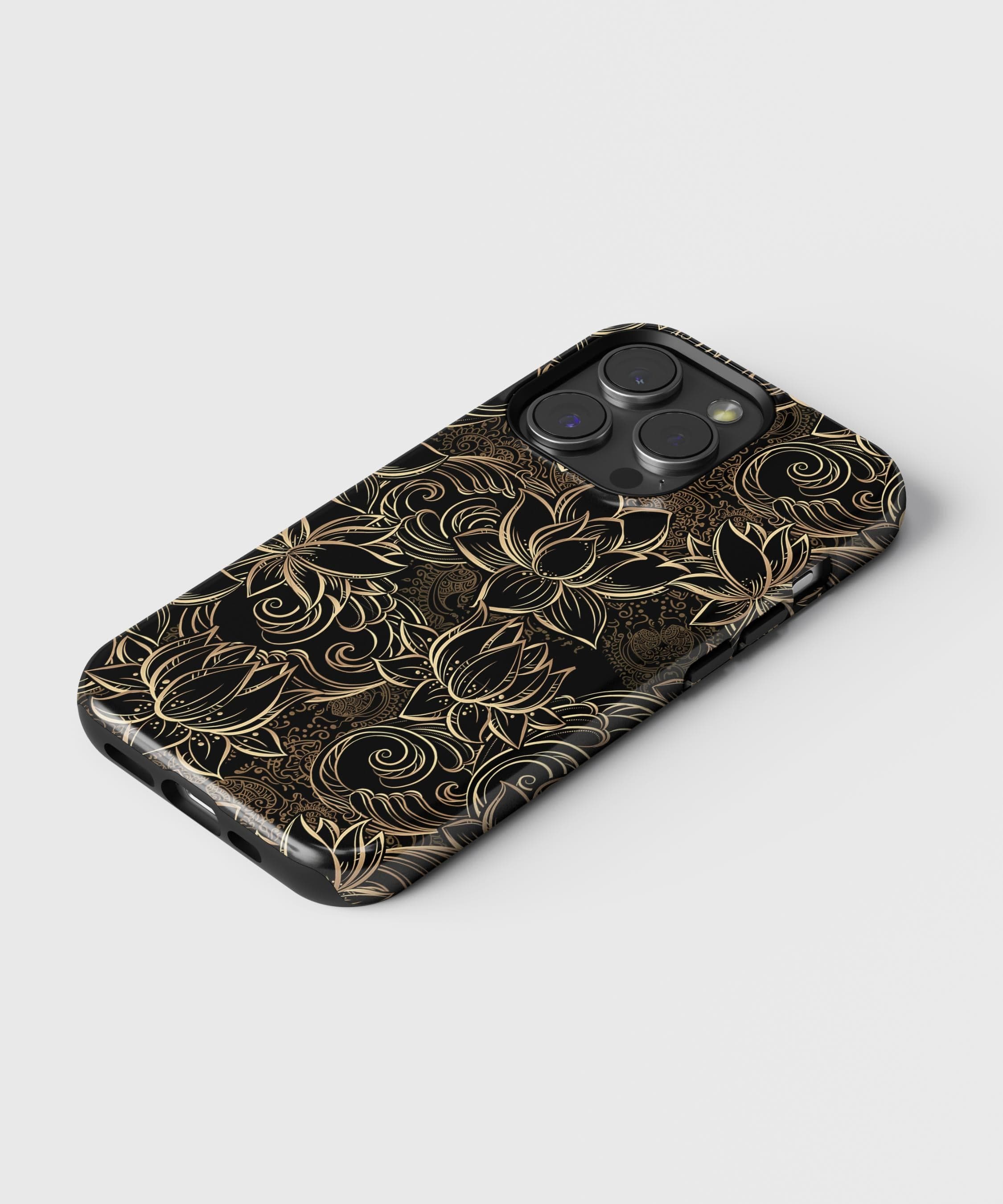 Golden Lotus iPhone Case