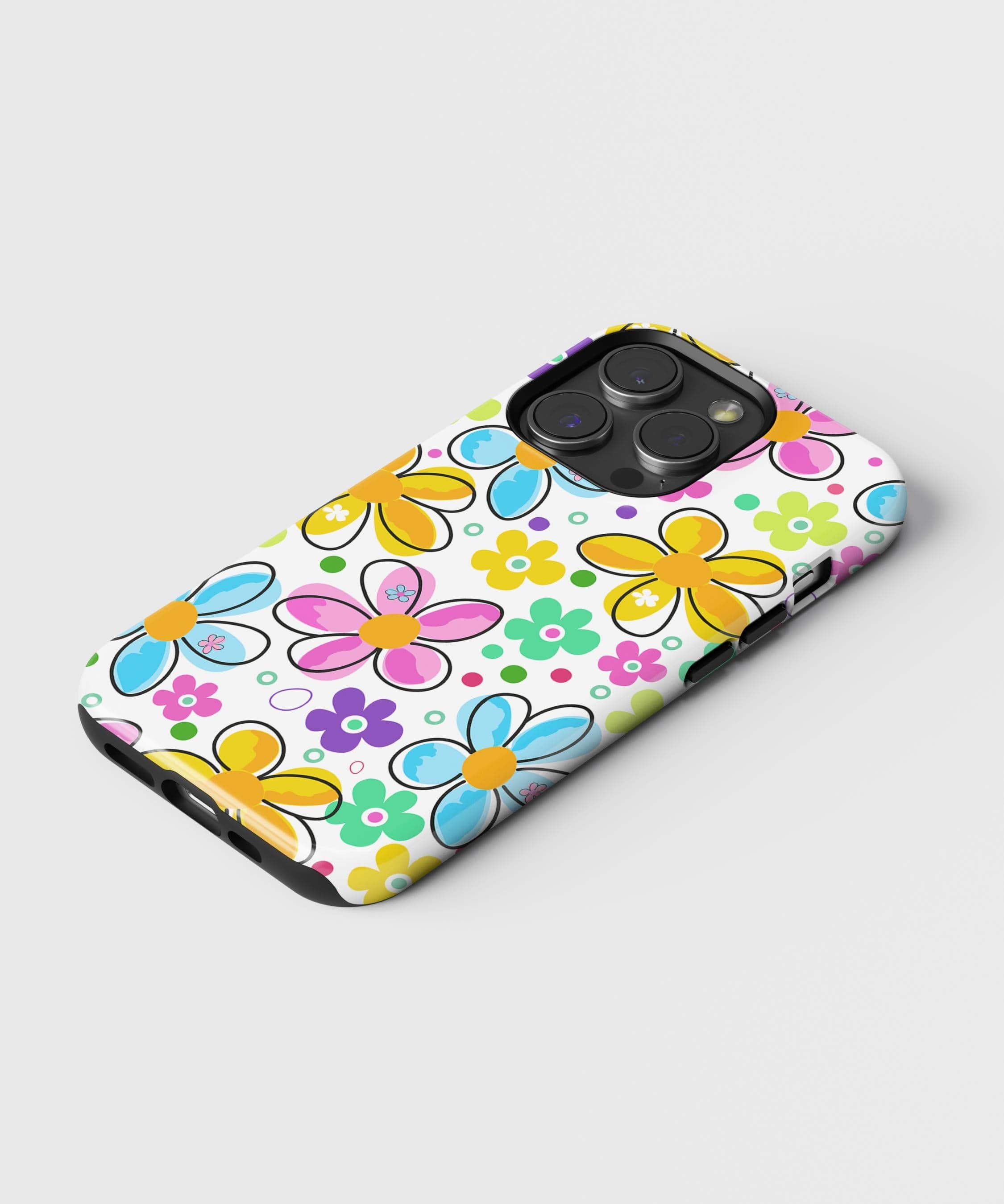 iPhone Case Colorful Doodle Spring