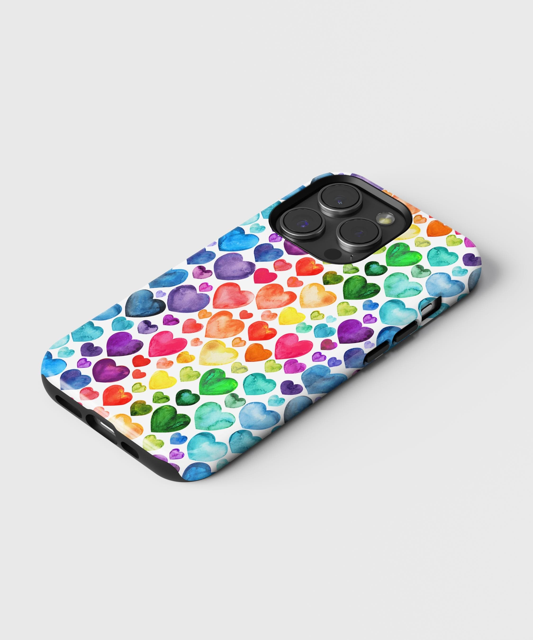 iPhone Case Watercolor Hearts