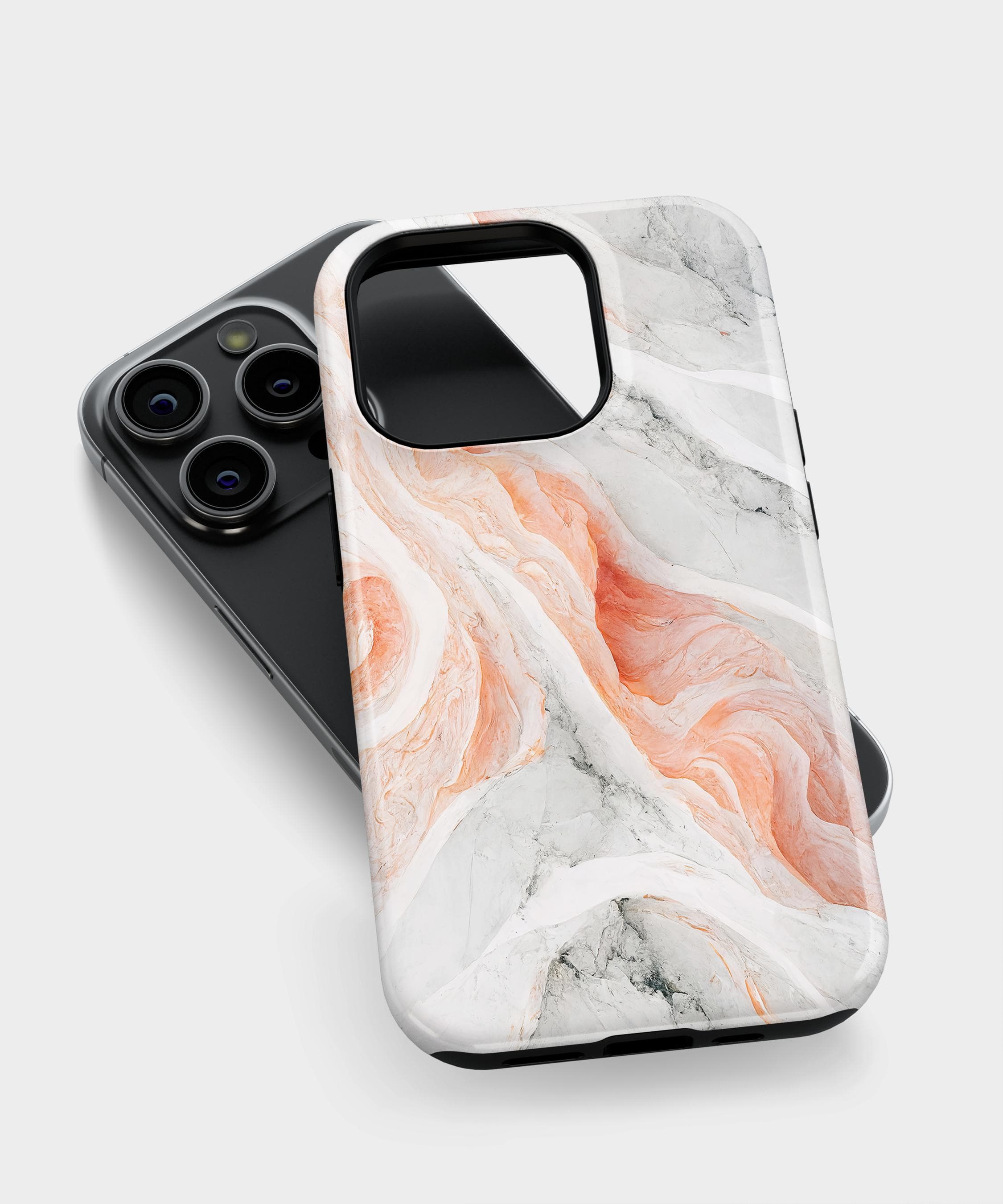 Orange Marble iPhone Case