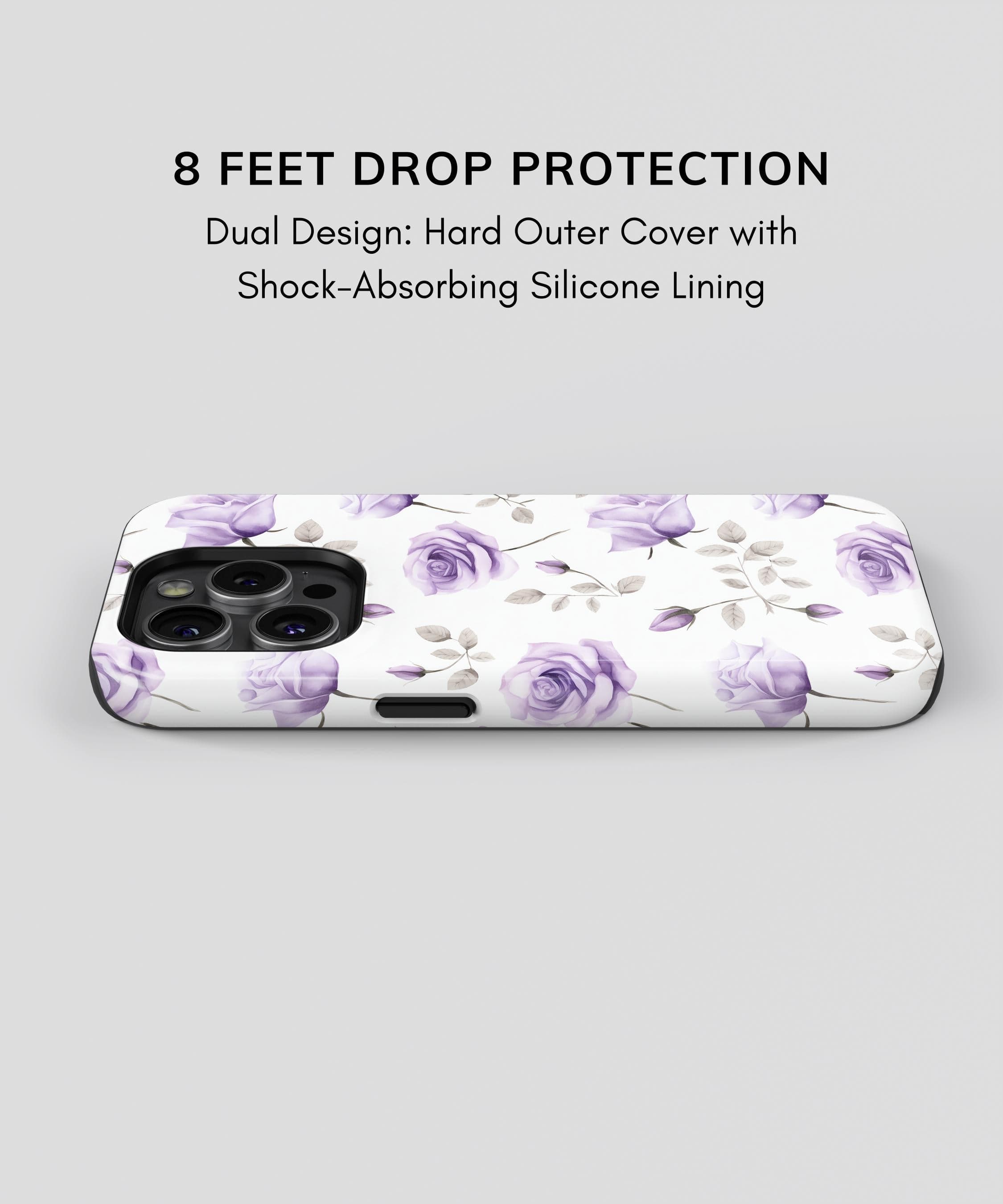 Purple Rose iPhone Case