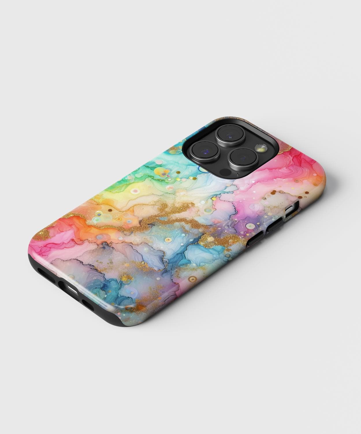 Rainbow Alcohol Ink iPhone Case