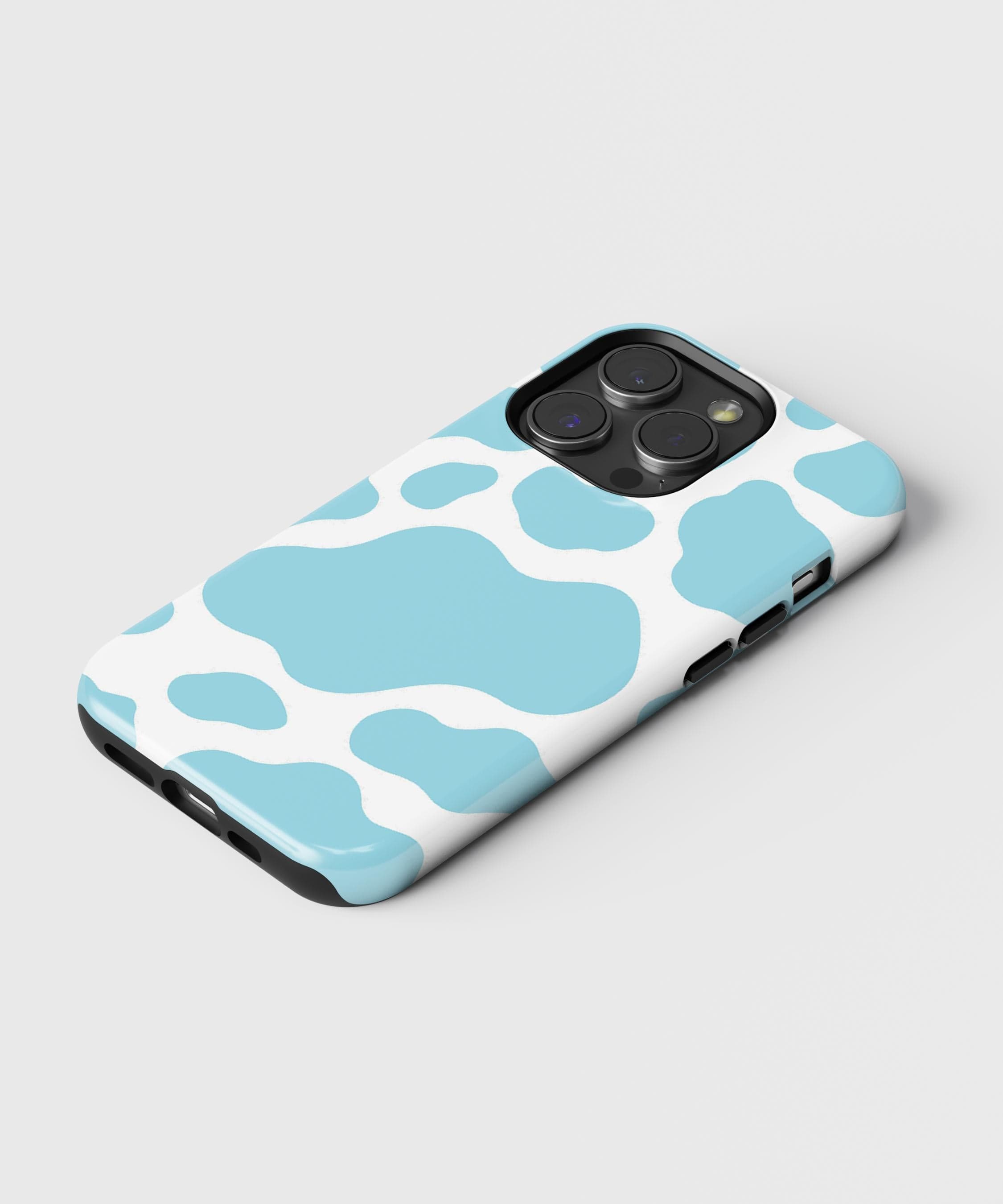 Teal Cow iPhone Case