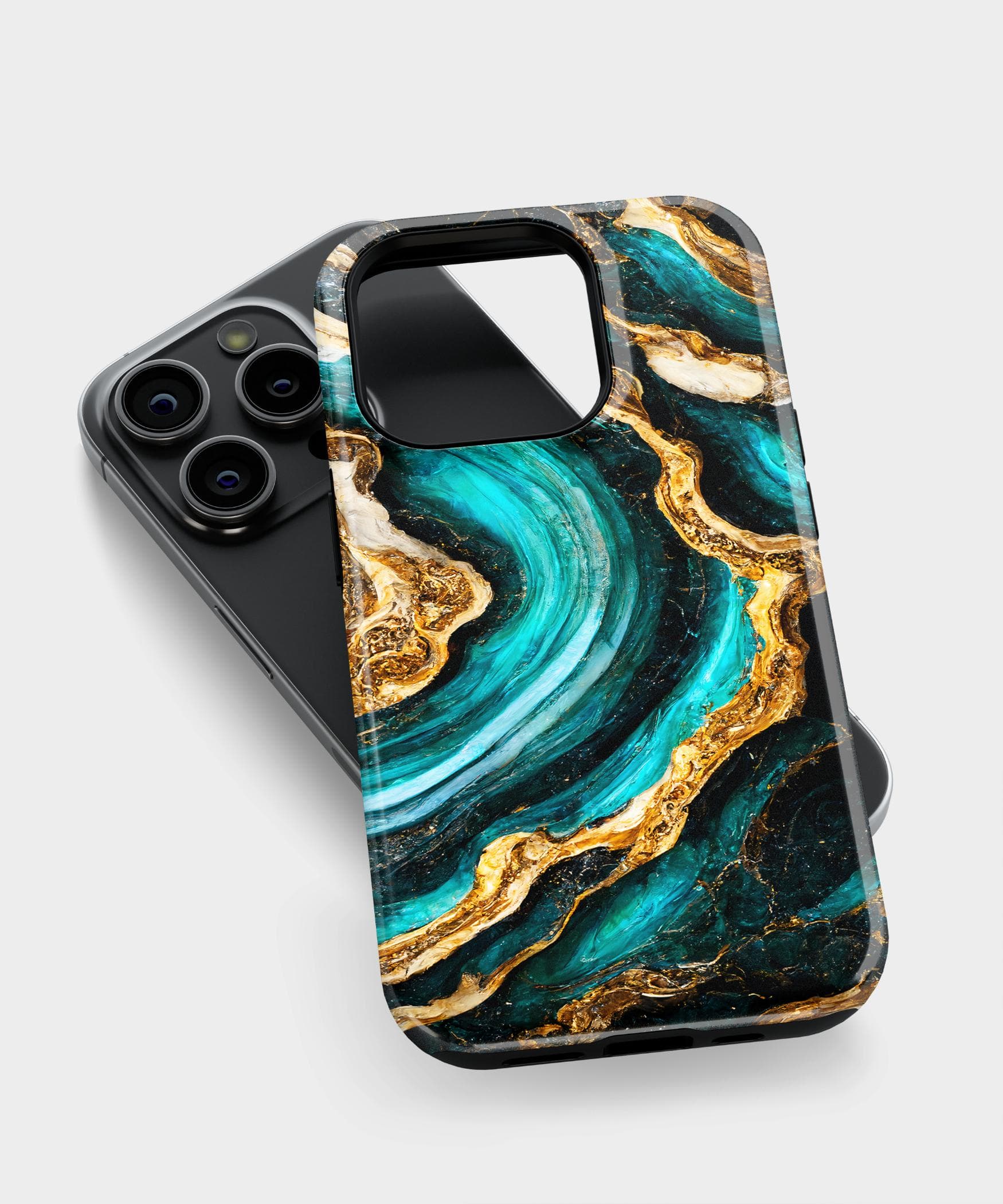 Water Gold Marble iPhone Case