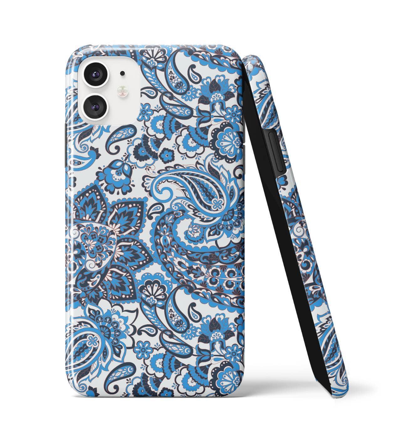 Blue Paisley iPhone Case