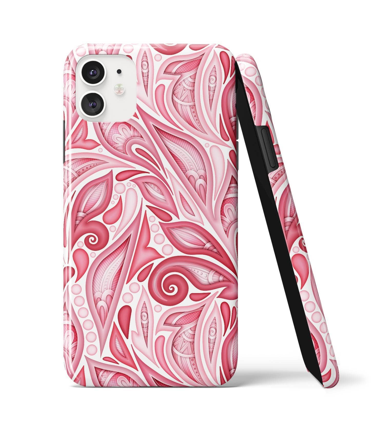 Pink Paisley - iPhone Case